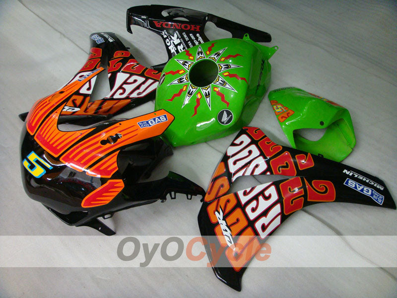 Verkleidungssatz für Einspritzmodell 08-11 CBR1000RR - Orange, Schwarz - Rossi #OYO87900725 Zweitbild