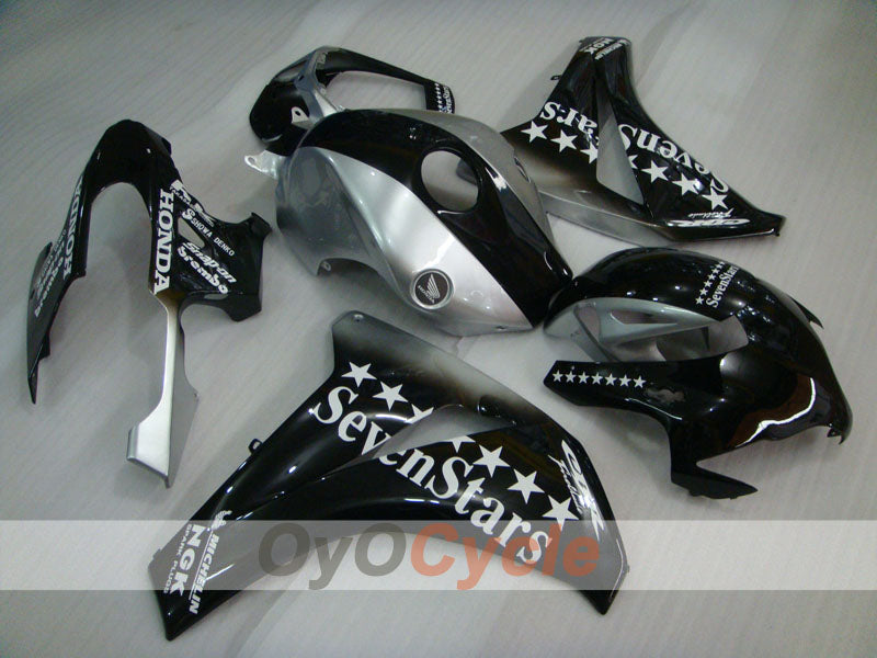 Verkleidungssatz für Einspritzmodell 08-11 CBR1000RR - Schwarz, Silber - SevenStars #OYO87900727 Hauptbild