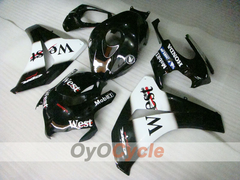 Verkleidungssatz für Einspritzmodell 08-11 CBR1000RR - Weiß, Schwarz - West #OYO87900729 Zweitbild