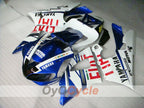 Einspritzverkleidungssatz für 00-01 YZF-R1 - Blau, Weiß - FIAT, MOTUL #OYO87900760
