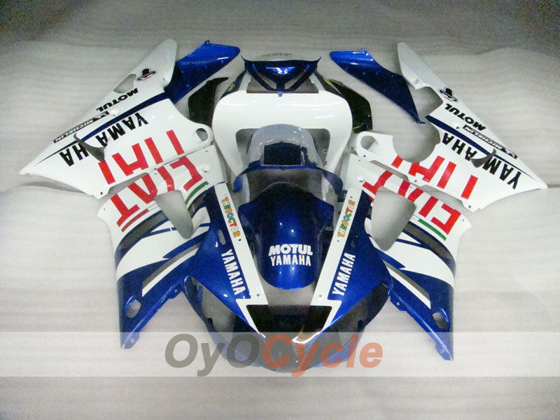 Einspritzverkleidungssatz für 00-01 YZF-R1 - Blau, Weiß - FIAT, MOTUL #OYO87900760 Zweitbild
