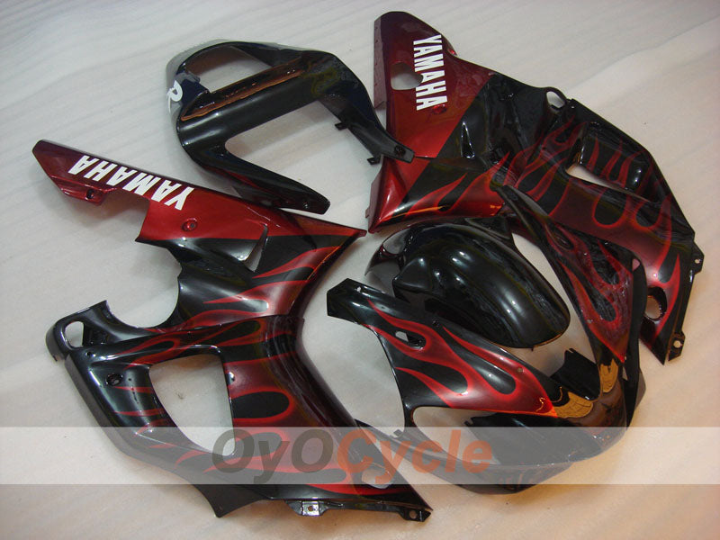 Einspritzverkleidungssatz für 00-01 YZF-R1 - Rot, Schwarz - Flame #OYO87900768 Hauptbild