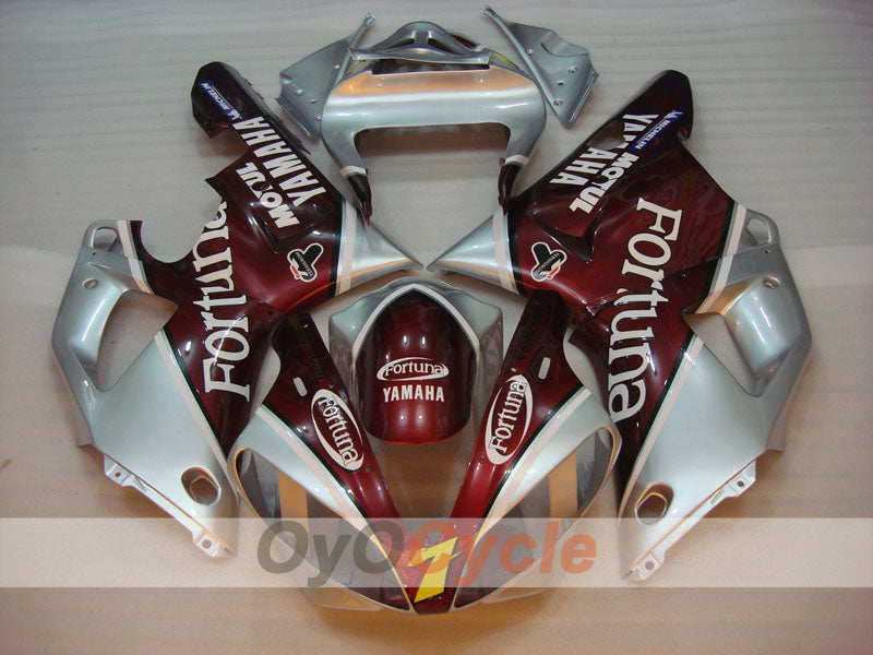 Einspritzverkleidungssatz für 00-01 YZF-R1 - Rot, Silber - Fortuna #OYO87900769 Zweitbild