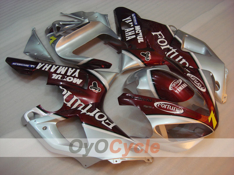 Einspritzverkleidungssatz für 00-01 YZF-R1 - Rot, Silber - Fortuna #OYO87900769 Hauptbild