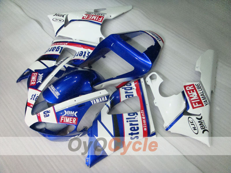Verkleidungssatz für Einspritzermodelle der YZF-R1, Baujahr 00-01 - Blau, Weiß - Sterilgarda #OYO87900785 Zweitbild