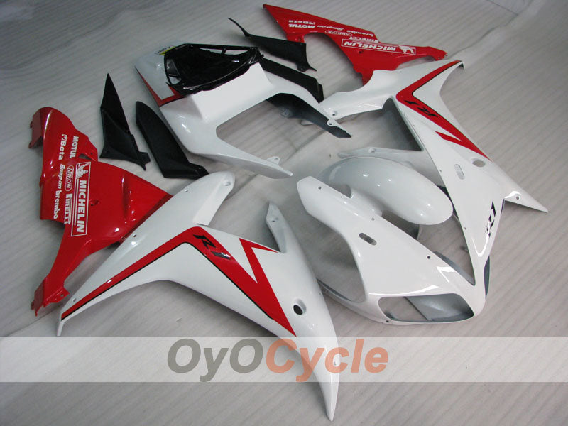 Einspritzverkleidungssatz für 02-03 YZF-R1 - Rot, Weiß - Werksstil #OYO87900803 Hauptbild