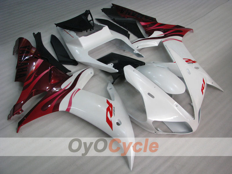 Einspritzverkleidungssatz für 02-03 YZF-R1 - Rot, Weiß - Flamme #OYO87900808 Hauptbild