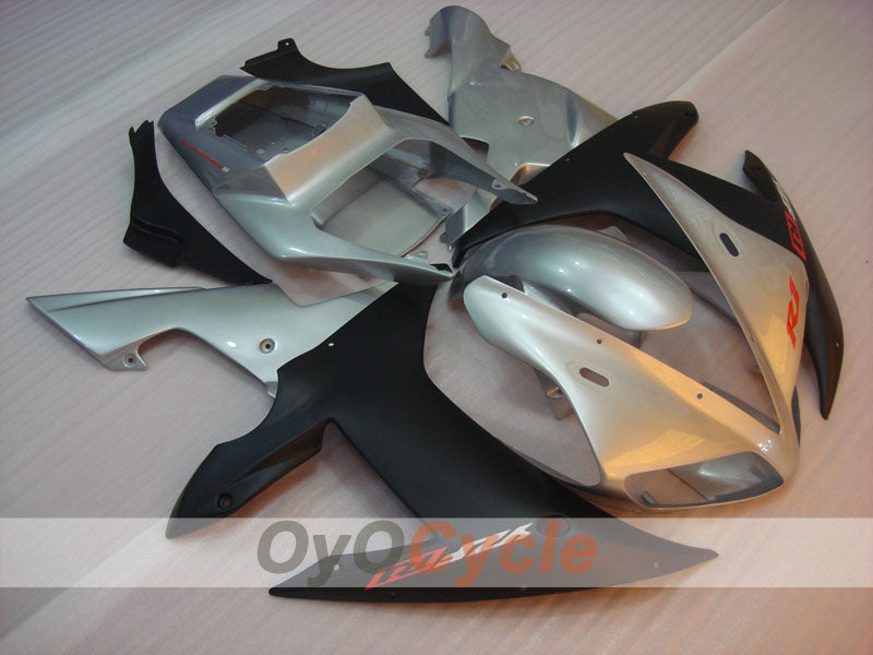 Verkleidungssatz für 02-03 YZF-R1 - Schwarz, Silber, Matt - Werksdesign #OYO87900809 Hauptbild