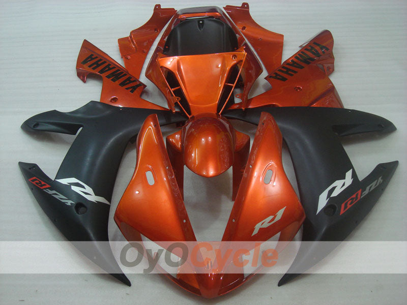 Verkleidungssatz für 02-03 YZF-R1 - Orange, Schwarz, Matt - Werksdesign #OYO87900810 Zweitbild