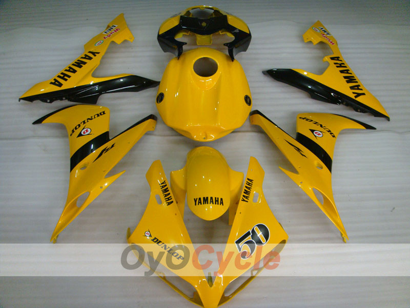 Verkleidungssatz für 04-06 YZF-R1 - Gelb, Schwarz - DUNLOP #OYO87900818 Zweitbild