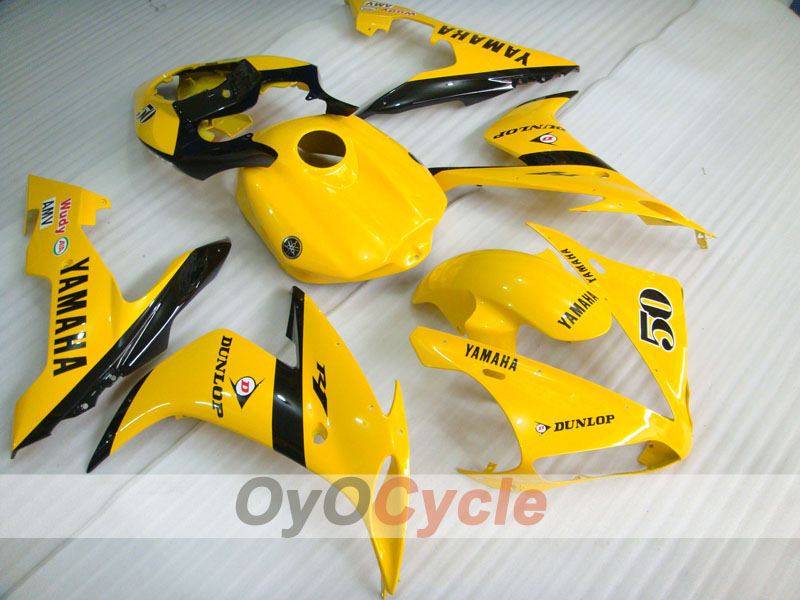 Verkleidungssatz für 04-06 YZF-R1 - Gelb, Schwarz - DUNLOP #OYO87900818 Hauptbild