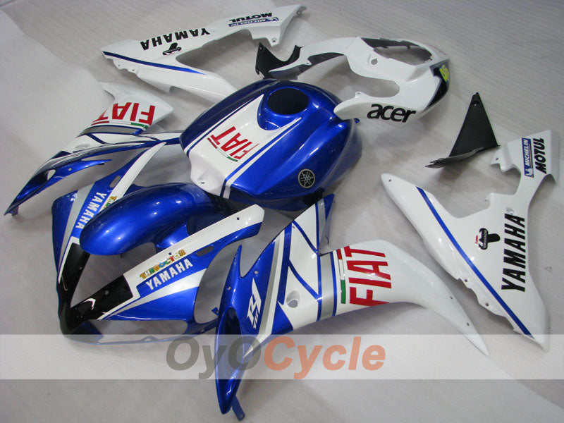 Einspritz-Verkleidungssatz für YZF-R1 04-06 - Blau, Weiß - FIAT, MOTUL #OYO87900822 Hauptbild