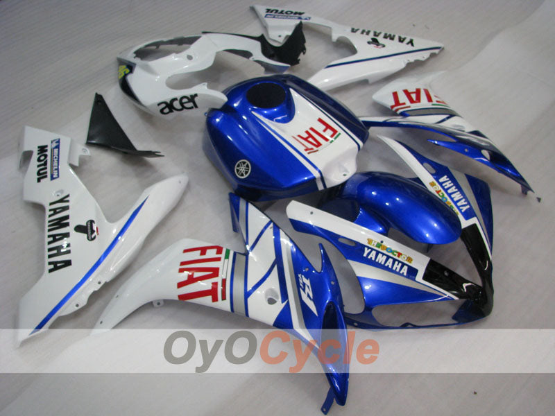 Einspritz-Verkleidungssatz für YZF-R1 04-06 - Blau, Weiß - FIAT, MOTUL #OYO87900822 Zweitbild