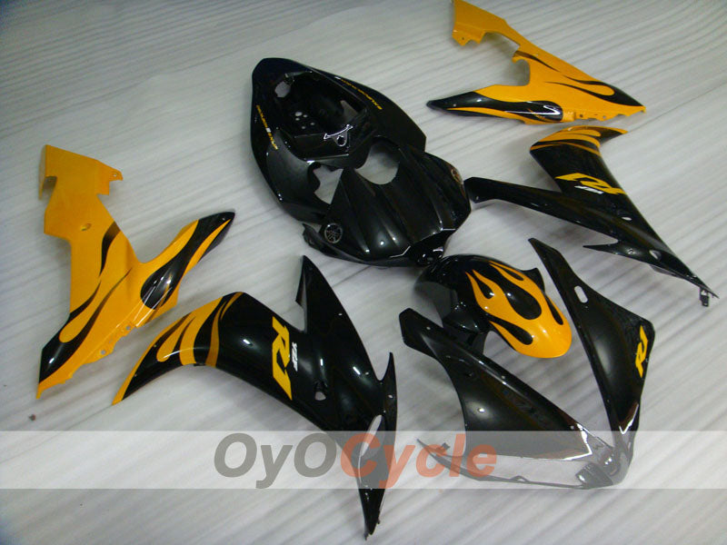 Einspritz-Verkleidungssatz für YZF-R1 04-06 - Gelb, Schwarz - Flamme #OYO87900830 Hauptbild