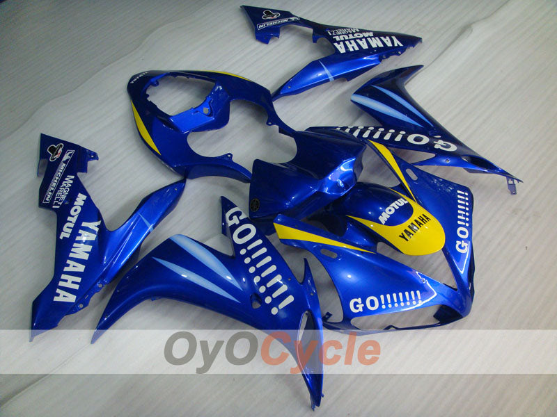 Einspritz-Verkleidungssatz für YZF-R1 04-06 - Gelb, Blau - GO!!!!!!!, MOTUL #OYO87900831 Hauptbild