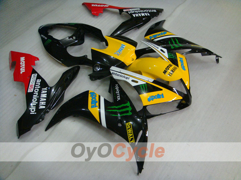 Spritzverkleidungssatz für 04-06 YZF-R1 - Gelb, Schwarz - Monster, MOTUL #OYO87900834 Hauptbild