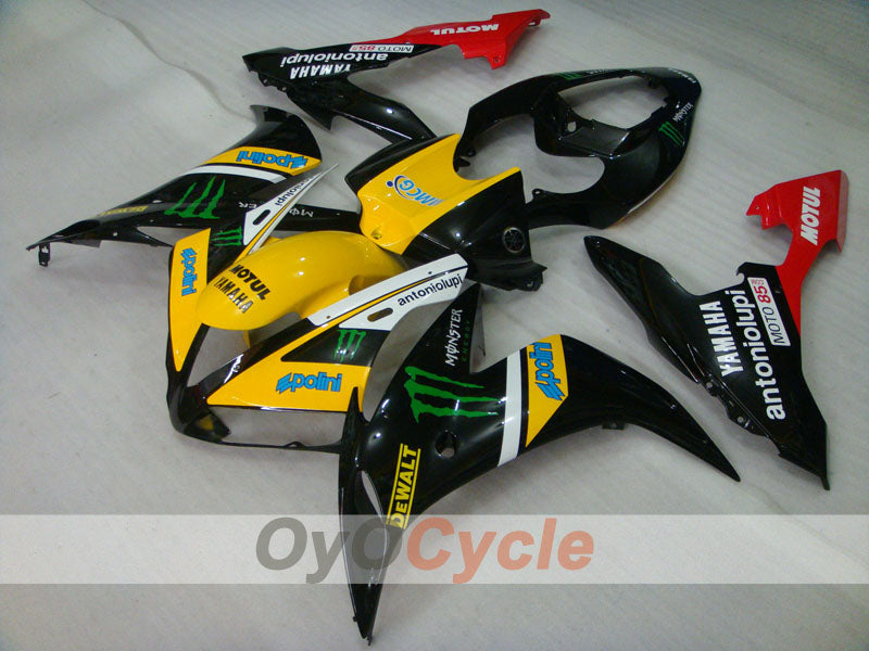 Spritzverkleidungssatz für 04-06 YZF-R1 - Gelb, Schwarz - Monster, MOTUL #OYO87900834 Zweitbild