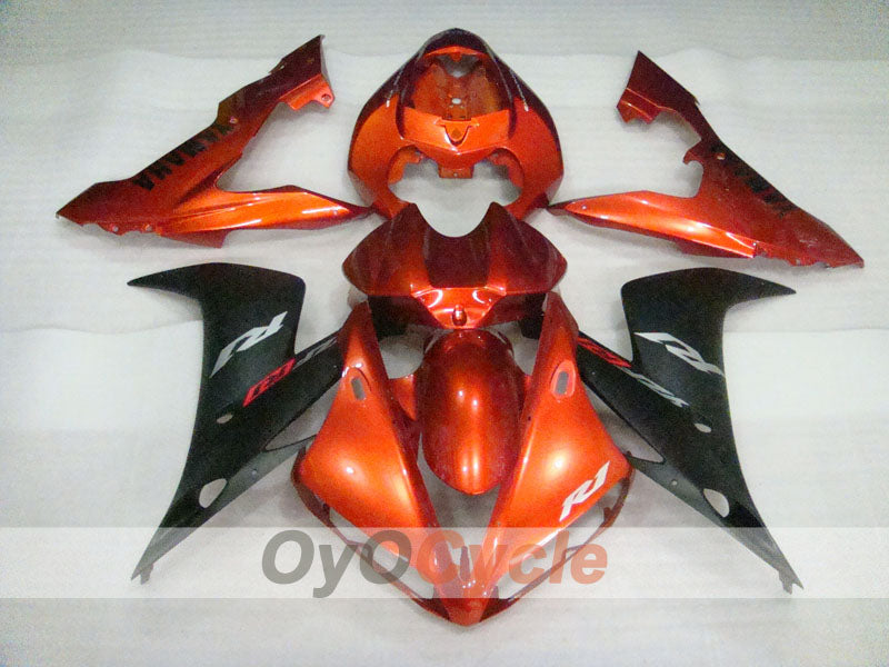 Spritzverkleidungssatz für 04-06 YZF-R1 - Orange, Schwarz, Matt - Werksstil #OYO87900843 Zweitbild