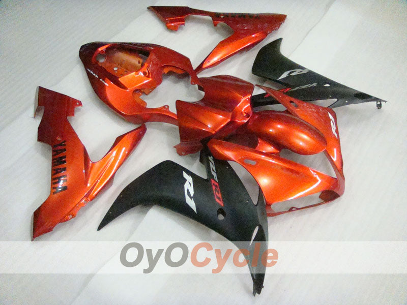 Spritzverkleidungssatz für 04-06 YZF-R1 - Orange, Schwarz, Matt - Werksstil #OYO87900843 Hauptbild