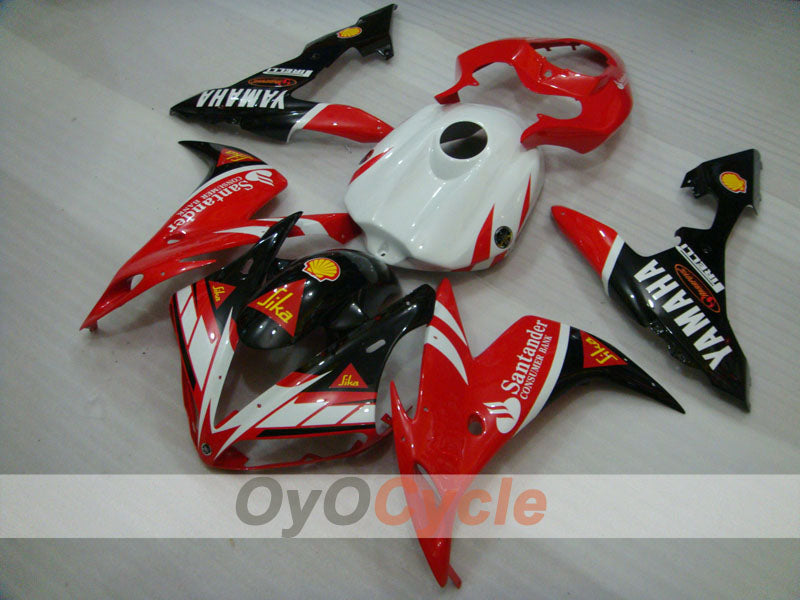 Verkleidungssatz für Einspritzmodelle, YZF-R1 04-06 - Rot, Schwarz - Santander #OYO87900848 Zweitbild