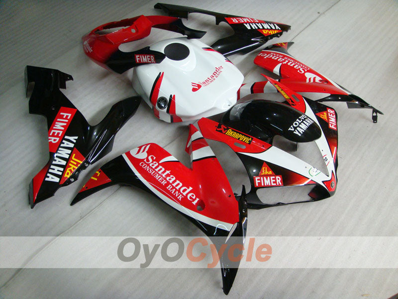 Verkleidungssatz für Einspritzmodelle, YZF-R1 04-06 - Rot, Schwarz - Santander #OYO87900849 Hauptbild