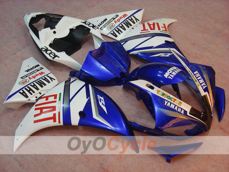 Einspritzverkleidungssatz für YZF-R1 09-11 - Blau, Weiß - FIAT #OYO87900885 Hauptbild