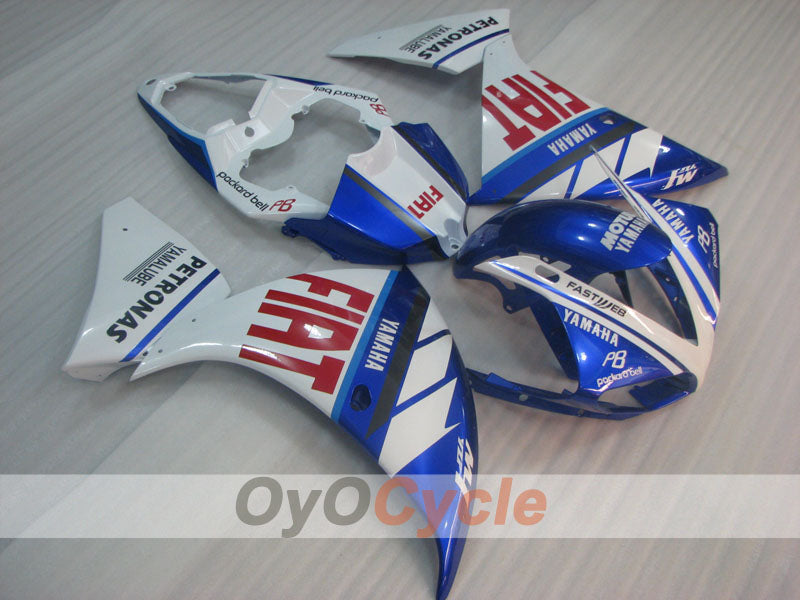 Einspritzverkleidungssatz für YZF-R1 09-11 - Blau, Weiß - FIAT, MOTUL #OYO87900886 Hauptbild