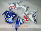 Einspritz-Verkleidungssatz für 05 YZF-R6 - Blau, Weiß - DUNLOP, FIAT, MOTUL #OYO87902647