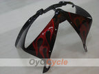 Verkleidungssatz für Einspritzung für 05 YZF-R6 - Rot, Schwarz - Flammen #OYO87902638