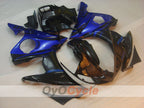Verkleidungssatz für Einspritzung für 05 YZF-R6 - Blau, Schwarz - Flamme #OYO87902629