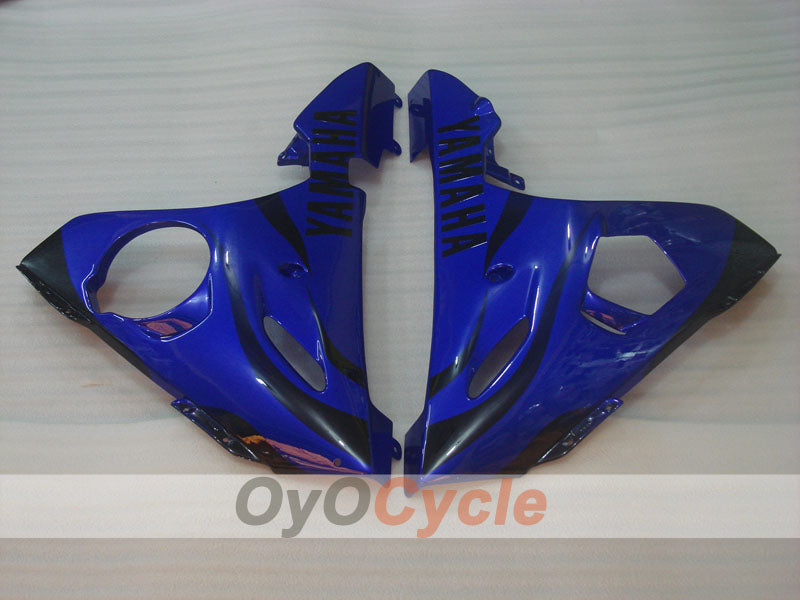 Verkleidungssatz für Einspritzung für 05 YZF-R6 - Blau, Schwarz - Flamme #OYO87902629