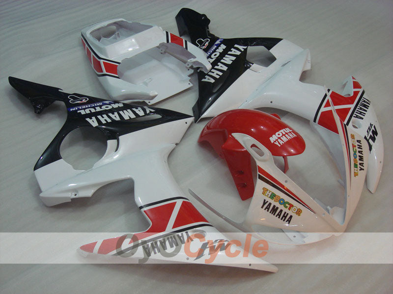 Verkleidungssatz für Einspritzung für 05 YZF-R6 - Rot, Weiß - MOTUL #OYO87902625 Hauptbild