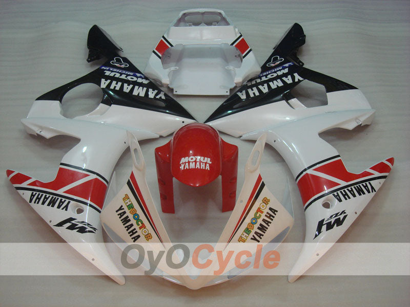 Verkleidungssatz für Einspritzung für 05 YZF-R6 - Rot, Weiß - MOTUL #OYO87902625 Zweitbild