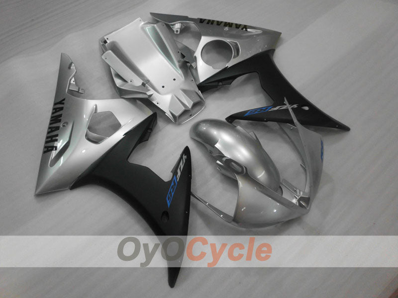 Verkleidungssatz für Einspritzung für 05 YZF-R6 - Schwarz, Silber, Matt - Werksdesign #OYO87902620 Hauptbild