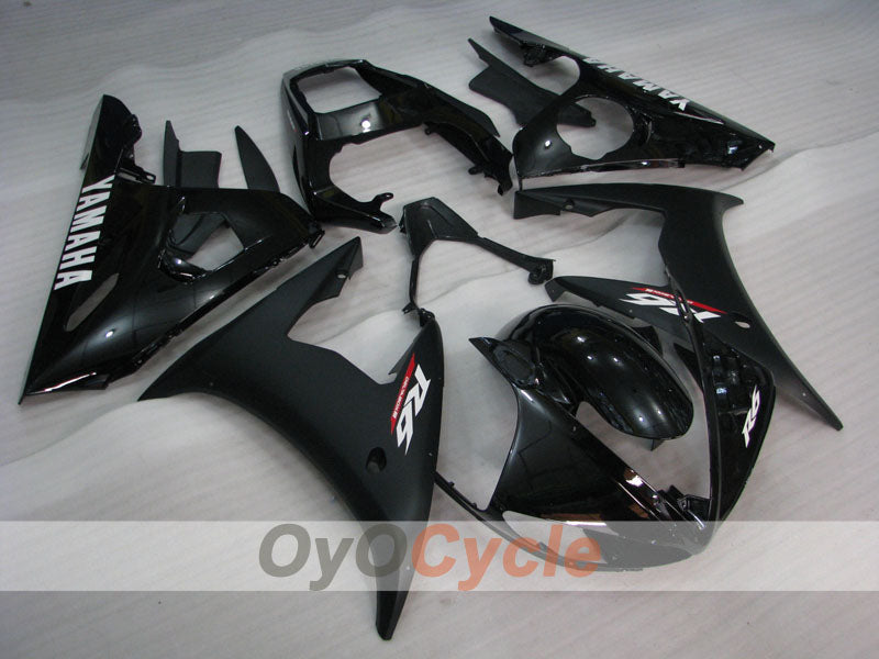 Verkleidungssatz für Einspritzung für 05 YZF-R6 - Schwarz, Matt - Werksdesign #OYO87902631