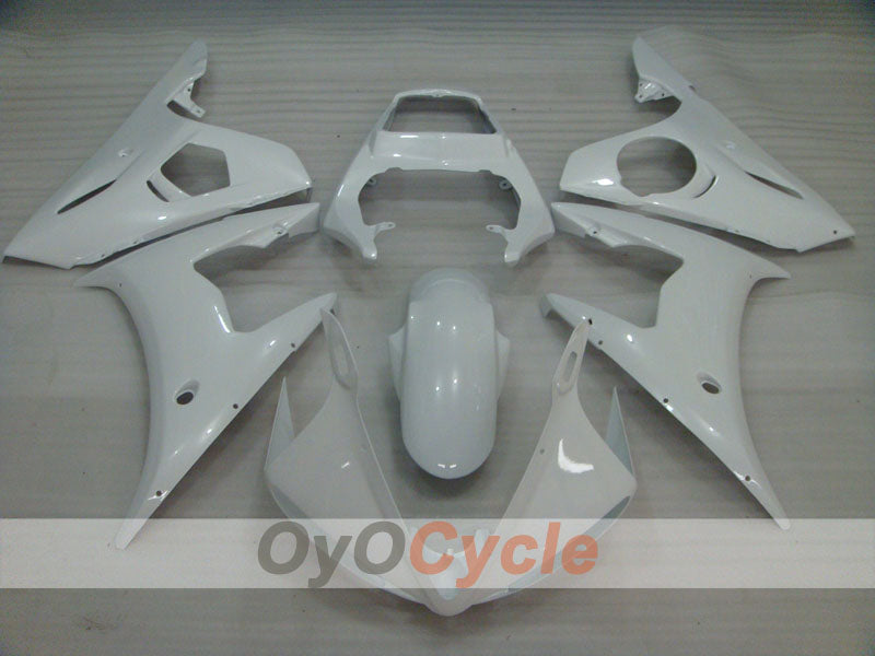 Verkleidungssatz für Einspritzung für 05 YZF-R6 - Weiß - Werksdesign #OYO87902630