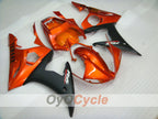 Verkleidungssatz für Einspritzung für 05 YZF-R6 - Orange, Schwarz, Matt - Werksdesign #OYO87902628