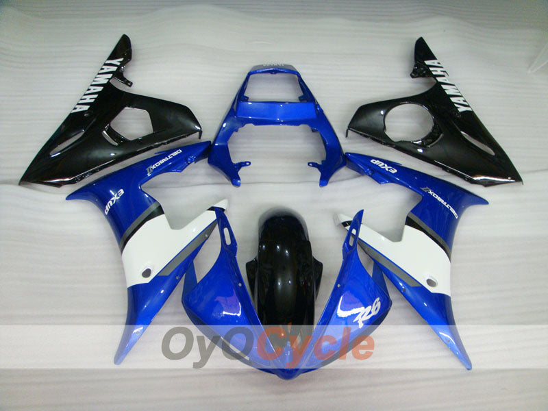 Verkleidungssatz für Einspritzung für 05 YZF-R6 - Blau, Schwarz - Werksdesign #OYO87902626