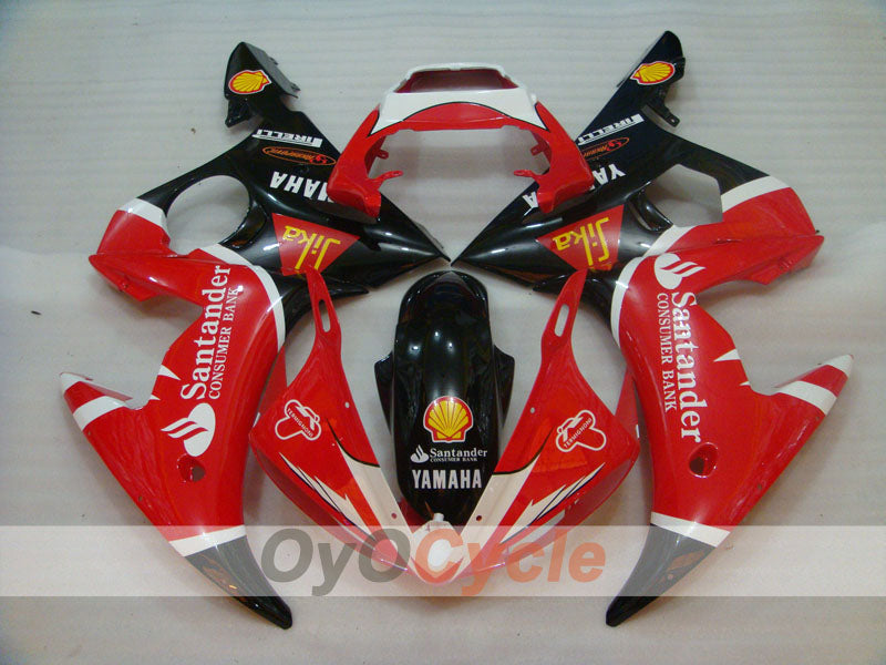 Verkleidungssatz für Einspritzung für 05 YZF-R6 - Rot, Schwarz - Santander #OYO87902621 Zweitbild