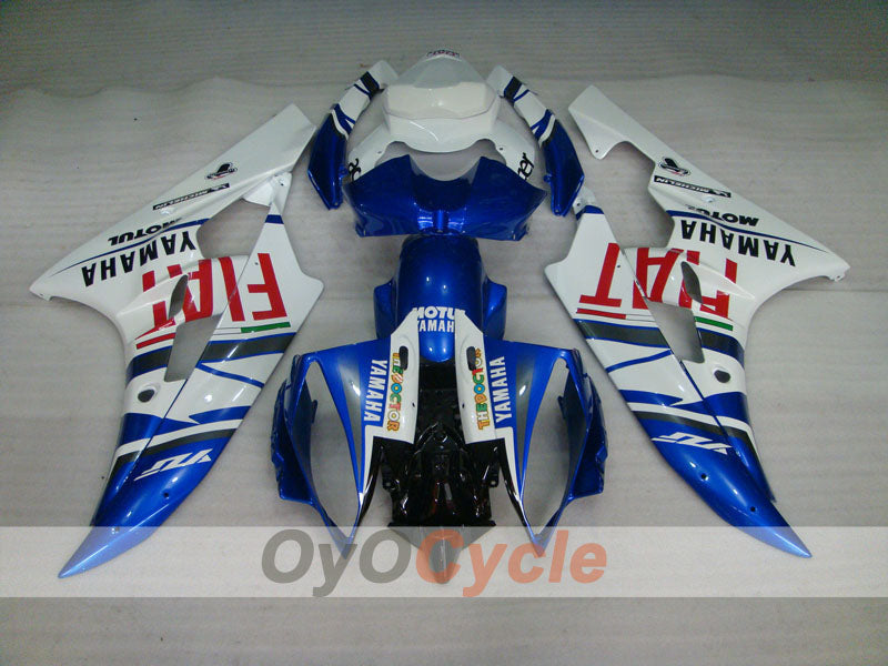 Einspritzverkleidungs-Kit für YZF-R6 06-07 - Blau, Weiß - FIAT, MOTUL #OYO87900934 Zweitbild