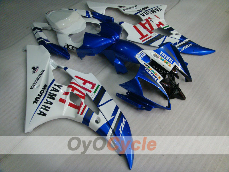 Einspritzverkleidungs-Kit für YZF-R6 06-07 - Blau, Weiß - FIAT, MOTUL #OYO87900934 Hauptbild