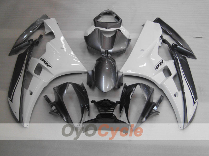 Einspritzverkleidungs-Kit für YZF-R6 06-07 - Weiß, Schwarz - Werksdesign #OYO87900943 Zweitbild