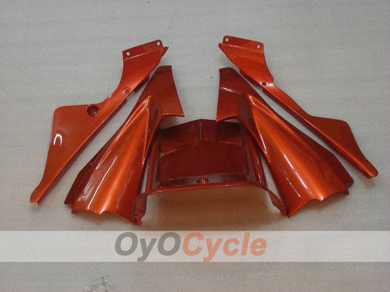 Einspritzverkleidungs-Kit für YZF-R6 06-07 - Orange, Schwarz, Matt - Werksdesign #OYO87900945