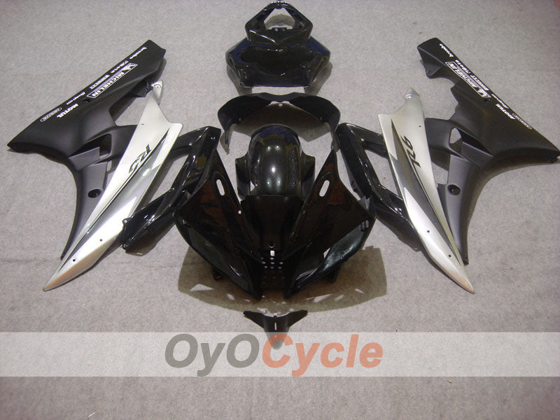 Einspritzverkleidungs-Kit für YZF-R6 06-07 - Schwarz, Silber, Matt - Werksdesign #OYO87900946