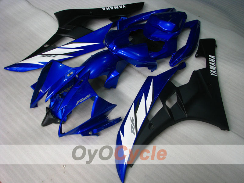 Einspritzverkleidungssatz für YZF-R6 06-07 - Blau, Schwarz, Matt - Werksstil #OYO87900951 Zweitbild
