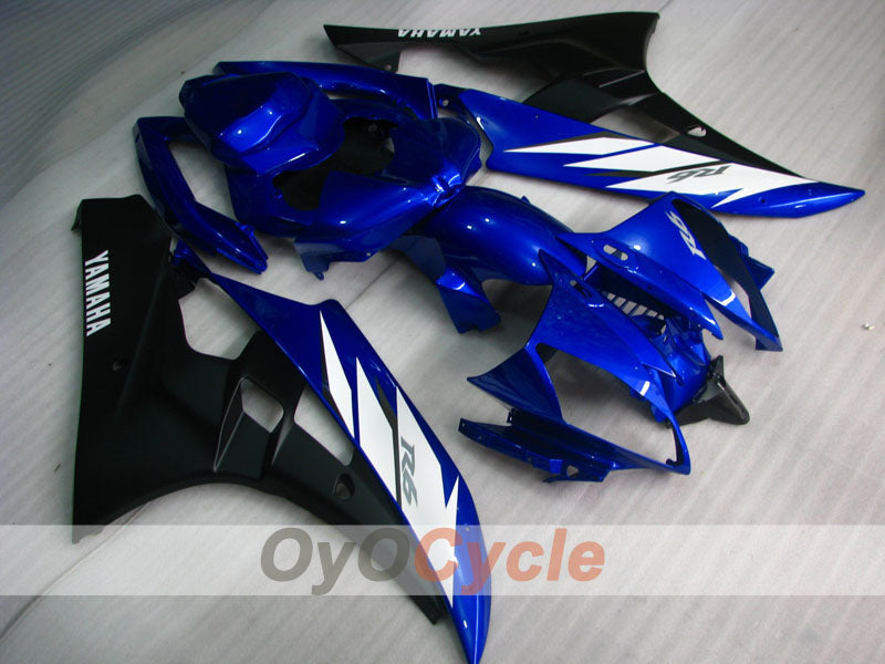 Einspritzverkleidungssatz für YZF-R6 06-07 - Blau, Schwarz, Matt - Werksstil #OYO87900951 Hauptbild