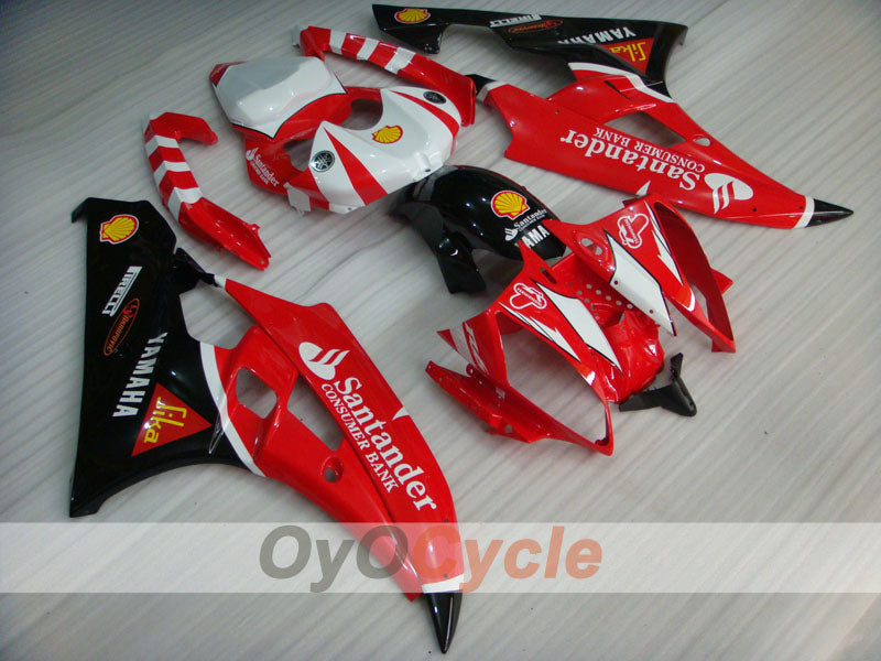 Einspritzverkleidungssatz für YZF-R6 06-07 - Rot, Schwarz - Santander #OYO87900953 Hauptbild