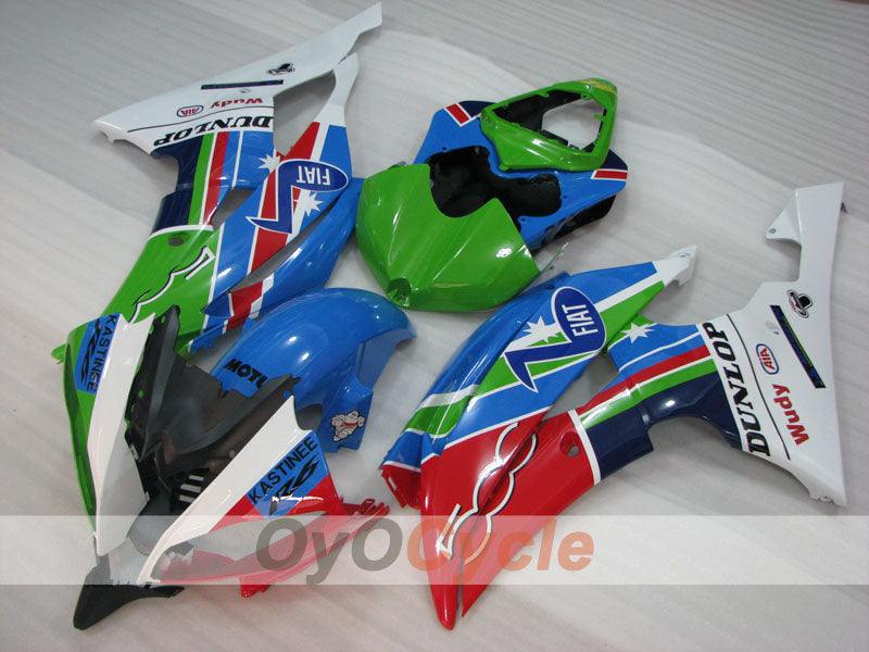Einspritzverkleidungssatz für YZF-R6 08-16 - Mehrfarbig - DUNLOP, FIAT, MOTUL #OYO87900955