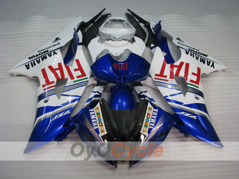 Einspritz-Verkleidungskit für 08-16 YZF-R6 - Blau, Weiß - FIAT #OYO87900960 Zweitbild