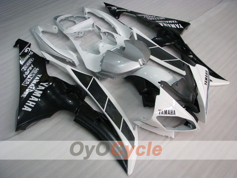 Spritzguss-Verkleidungssatz für YZF-R6 08-16 - Weiß, Schwarz - Werksstil #OYO87900973 Hauptbild